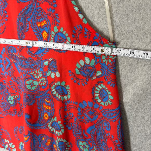 Everly Tank Top Small Paisley Flowy Feminine Resort Cruise Mediterranean Cottage - Picture 6 of 9